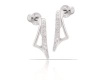 kolczyki zakrzywione trójkąty z kolekcji classic (p14748ag)