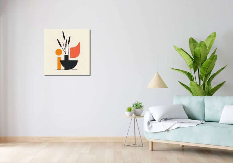 Obraz 60x60cm Szeroka Czerń zdjęcie 2