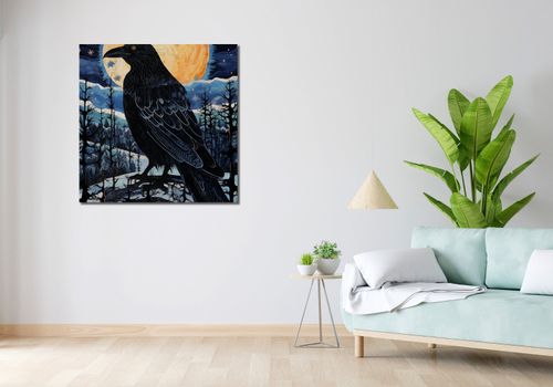 Obraz 90x90cm Kruczy Mąciciel na Arena.pl