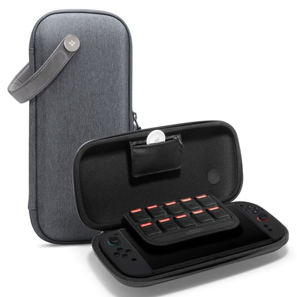 Etui Spigen Klasden Pouch do Nintendo Switch 2 Charcoal Grey zdjęcie 1