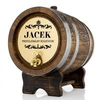 BECZKA DĘBOWA ANTAŁEK na WINO BIMBER 5L GRAWER PREZENT