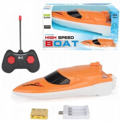 ŁÓDŹ ŁÓDKA MOTORÓWKA NA RADIO Z ŁADOWARKĄ ZDALNIE STEROWANA RC + PILOT na Arena.pl