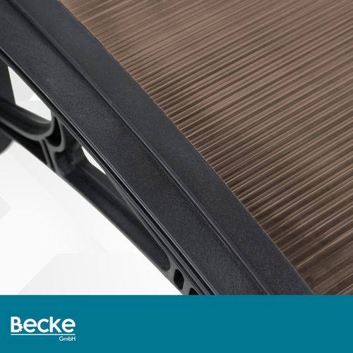 Daszek nad drzwi zadaszenie 100 x 60 cm brązowy na Arena.pl