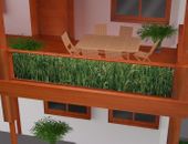 OSŁONA BALKONOWA MATA NA BARIERKĘ GRAFICZNA 5X1M