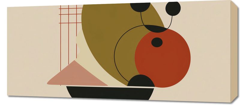 Obraz 90x40cm Geometryczny Balans zdjęcie 1