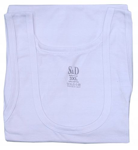 PODKOSZULKA KOSZULKA MĘSKA 100 % BAWEŁNA GŁADKA BIAŁA OKRĄGŁY - 3XL na Arena.pl