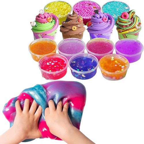 FLUFFY SLIME ZESTAW DO ROBIENIA SLIME FABRYKA GLUT JUMBO BOX SO SLIME na Arena.pl