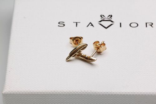 Złote kolczyki Staviori na Arena.pl