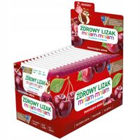 Zdrowe Lizaki dla Dzieci Mniam-Mniam Musująca Wiśnia z Witaminami 40szt.