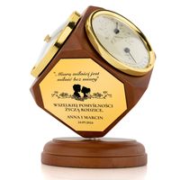 STACJA POGODY barometr prezent na ŚLUB dla pary młodej GRAWER GRATIS