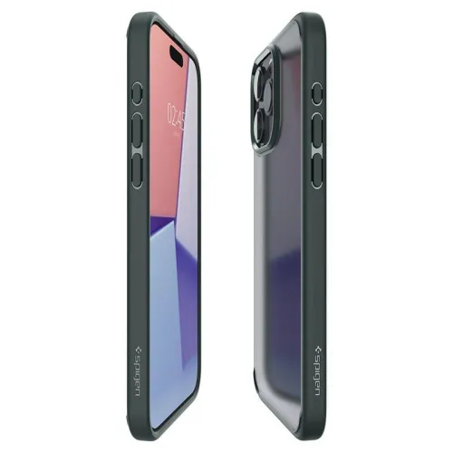 Etui Spigen Ultra Hybrid na iPhone 15 Pro - ciemnozielone na Arena.pl