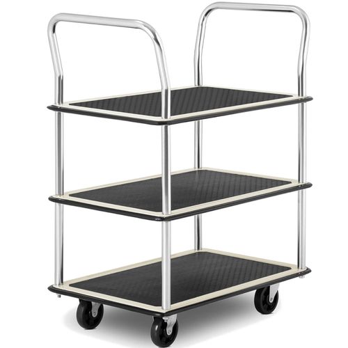 Wózek półkowy transportowy z uchwytami 3 półki do 150 kg 72 x 43 cm na Arena.pl