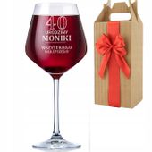 KIELISZEK do WINA KROSNO 40 50 60 URODZINY +GRAWER