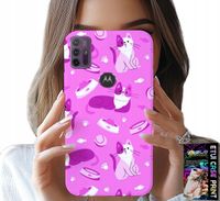 ETUI DO MOTOROLA MOTO G10 POWER - LOVE CAT, WZORY Z KOTAMI KOTY, POKROWIEC