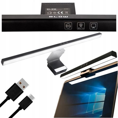 LAMPKA LED NA MONITOR DO KOMPUTERA NOCNA REGULOWANA LISTWA MOCNA USB-C na Arena.pl