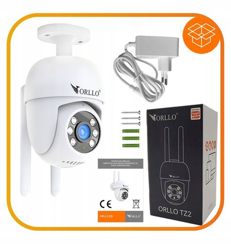 Kamera IP WiFi Zewnętrzna Obrotowa Bezprzewodowa 4Mpx ORLLO TZ2 PRO +GRATIS na Arena.pl