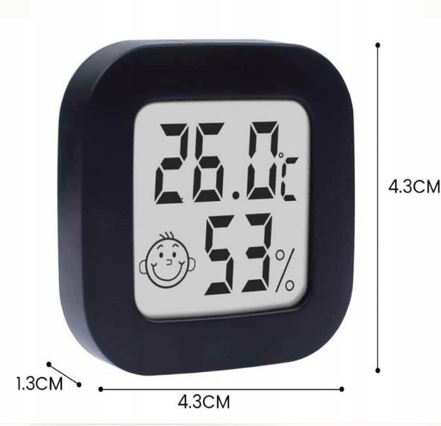 Termometr LGJ GROUP TERMOMETR HIGROMETR czarny zdjęcie 4