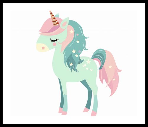 Plakat 60x50cm Jednorożec Marzeń na Arena.pl