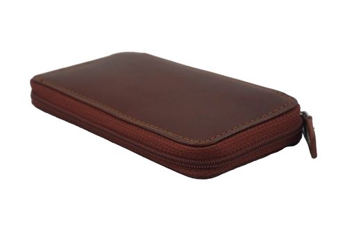 Skórzane etui na klucze - Brązowe na Arena.pl