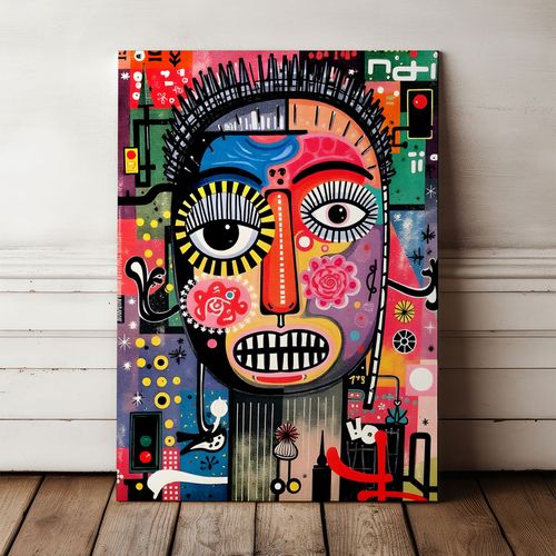 Obraz na płótnie portret abstrakcja 80x120 cm na Arena.pl