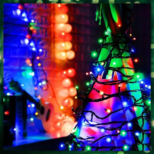 LAMPKI CHOINKOWE MULTIKOLOR 200 LED FLASH WEW/ZEW 15M ŚWIĄTECZNE NA CHOINKĘ na Arena.pl