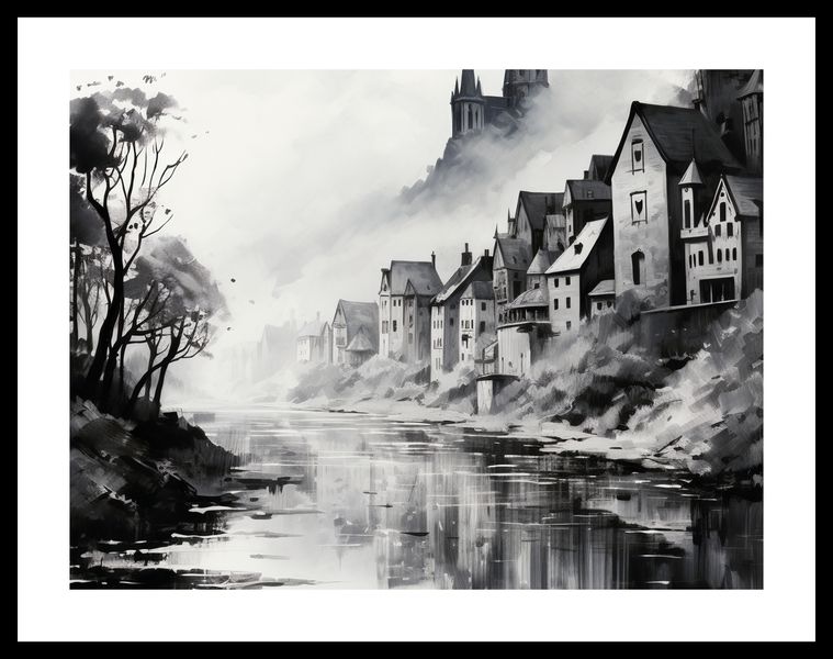 Plakat 40x30cm Mglisty Refleks zdjęcie 3