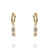 Kolczyki ze stali szlachetnej pozłacanej KST2844B