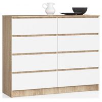 Komoda do salonu, sypialni, STILO, 8 szuflad, 120x40x99 cm | TYLETEGOTU