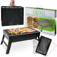 WYGODNY GRILL TURYSTYCZNY SKŁADANY WALIZKA 35x12cm ELITEHOFF 6255