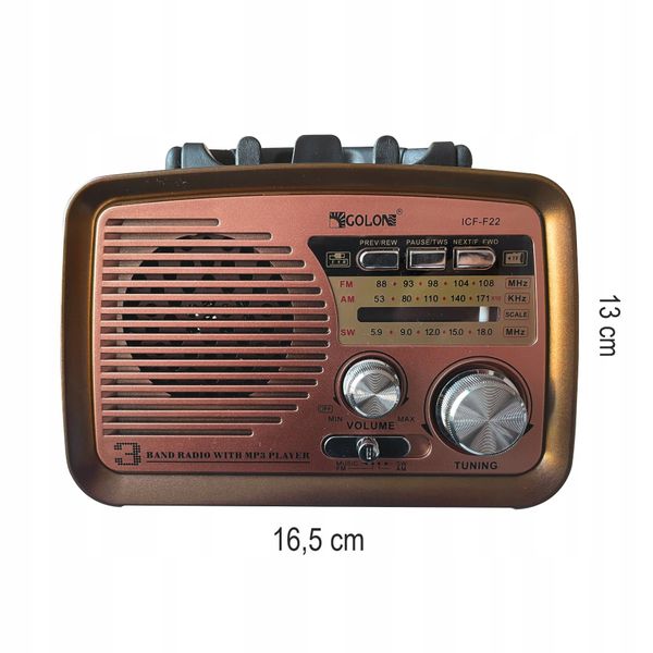 Radio baterie AM RETOO E972-2 zdjęcie 14