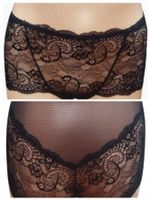 Majtki Damskie czarne Figi Koronkowe sexi 3 PAK kokardka