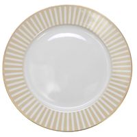 Talerz deserowy sałatkowy Haritage biało beżowy 20 cm