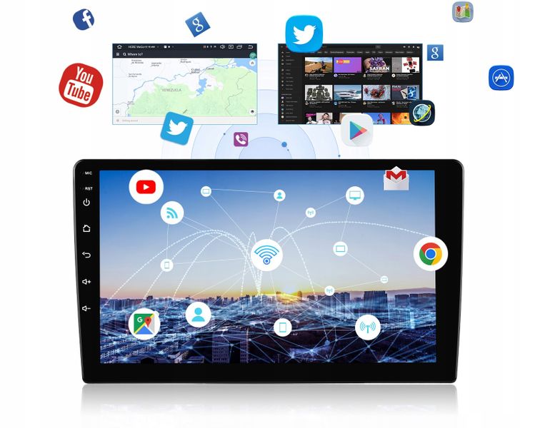 Radio samochodowe 2DIN MULTIMEDIALNE 9 cali ANDROID 13 kamera BT zdjęcie 2