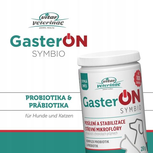 VITAR Veterinae GasterON SYMBIO - probiotyki i prebiotyki - aż 100 dawek na Arena.pl
