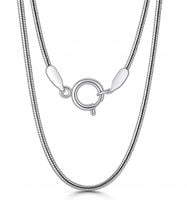 ŁAŃCUSZEK SREBRNY DAMSKI ŻMIJKA 60 CM NASZYJNIK CIENKI BŁYSZCZĄCY