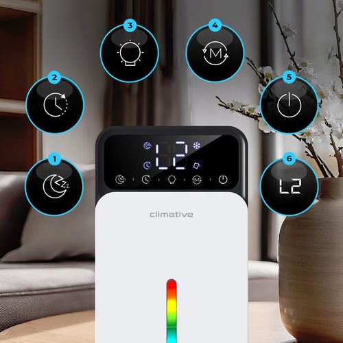 Cichy osuszacz LUXE 1200ml UV + LED wydajny pochłaniacz wilgoci do domu na Arena.pl