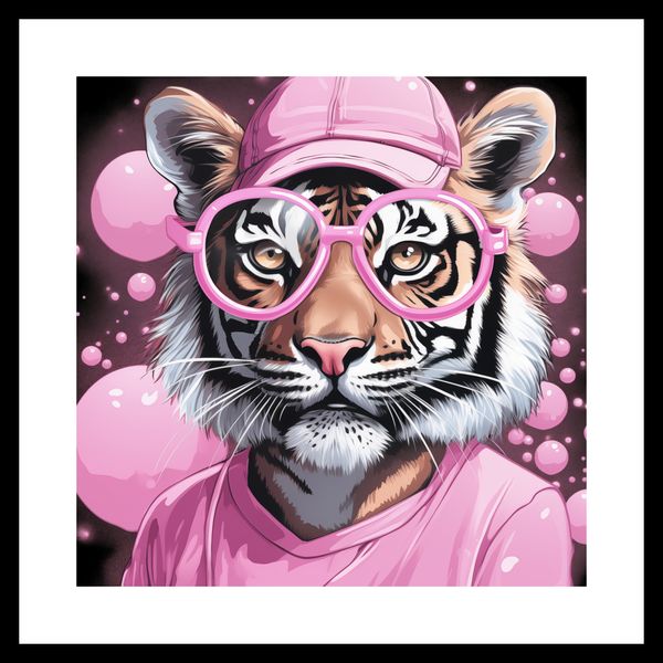 Plakat 40x40cm Ludzki Tygrys zdjęcie 3
