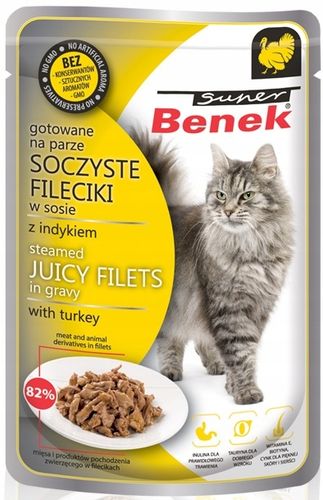 Benek Mokra karma Fileciki Saszetki dla kota Mix Smaków 32x85g na Arena.pl