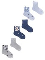 Skarpety dziecięce bawełniane w pieski 3PAK 20-22 YOCLUB