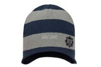 BROEL Credo czapka dla chłopca na jesień w pasy szara-granat 44-46