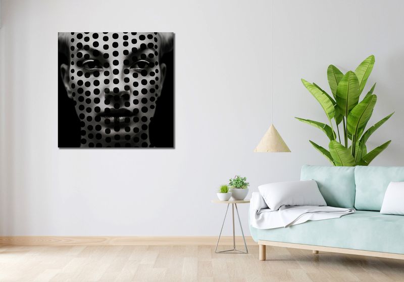 Obraz 90x90cm Przebite Spojrzenie zdjęcie 2