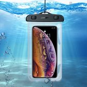 wodoodporne etui torebka na telefon ze smyczą ipx8 do 30m czarny