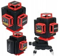 YATO LASER SAMOPOZIOMUJĄCY ZIELONY A+ 16 LINIOWY 4D Z AKCESORIAMI YT-30417