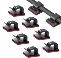 UCHWYT ORGANIZER KLIPS DO KABLI SAMOPRZYLEPNY 100 SZT.