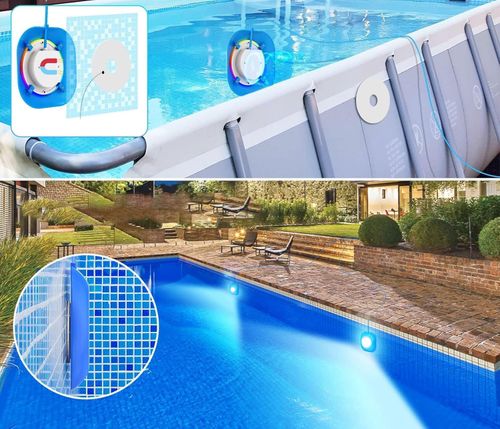 Lampa LED bezprzewodowa do basenu LyLmLe 40 W 12V IP68 z kablem 8 m, 2 szt. na Arena.pl