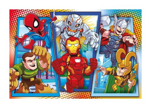 PUZZLE 104 CLEMENTONI MAXI SUPERHERO MARVEL 23746 na Arena.pl