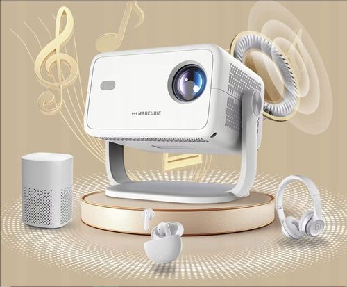 PROJEKTOR MAGCUBIC L018 4K 1080p ANDROID TV WiFi GŁOŚNIK BT NETFLIX na Arena.pl