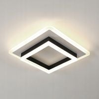 Lampa Sufitowa Plafon LED Czarna Kwadratowa Natynkowa Nowoczesna 30W 4500K