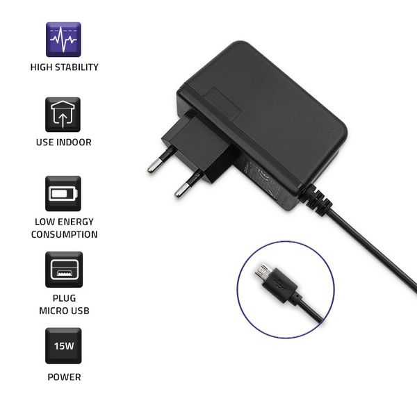 Qoltec Ładowarka sieciowa 15W 5V 3A micro USB zdjęcie 4