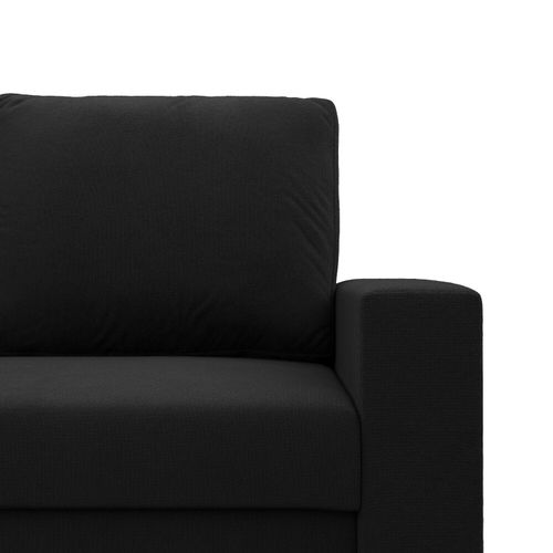 Sofa dwuosobowa, BLOM, Mikrofaza, 148x87x90 cm, czarny | TYLETEGOTU na Arena.pl